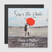 愛素朴対結婚赤い傘 (正面/裏面)