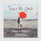 愛素朴対結婚赤い傘 (正面)