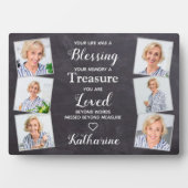 愛素朴心の思い出パーソナライズされたの記念碑 フォトプラーク (正面)