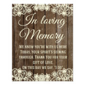 愛素朴心の記憶の印の国の結婚レース フォトプリント            (正面)