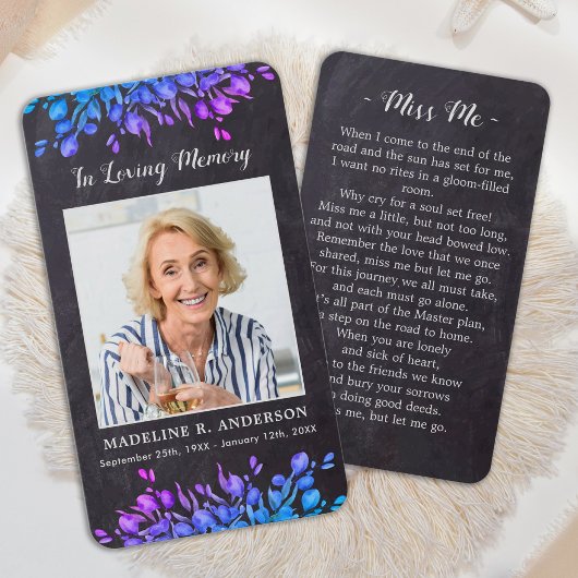 愛素朴想の追悼祈りの言葉カード