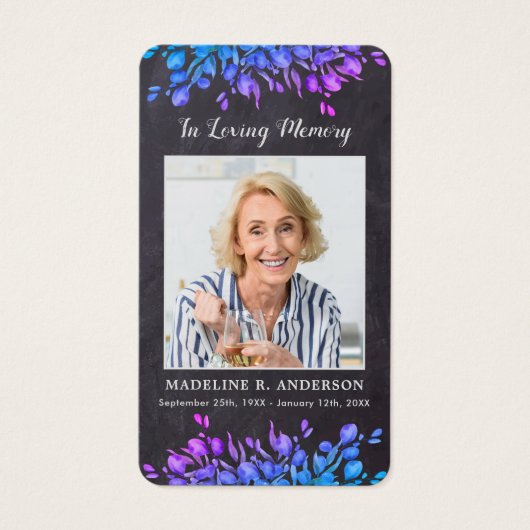 愛素朴想の追悼祈りの言葉カード (正面)