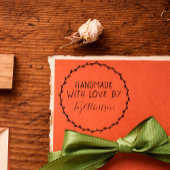 愛素朴書と名前をカスタムするで手作り セルフインキングスタンプ