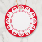 愛素朴焼いたクリスマスCookie赤 フェイバータグ (裏面)