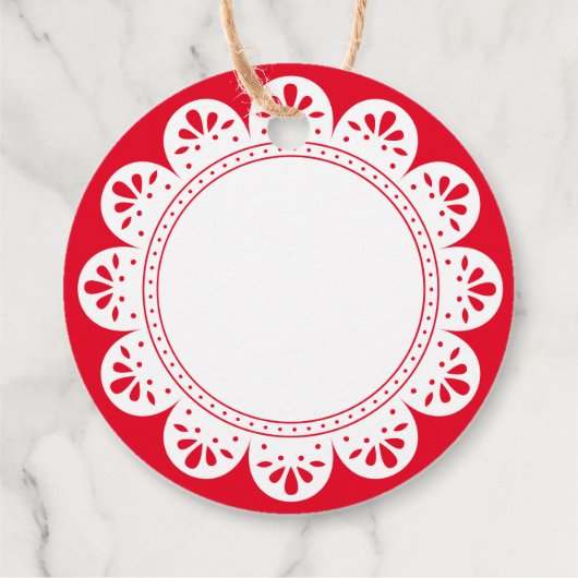 愛素朴焼いたクリスマスCookie赤 フェイバータグ (裏面)