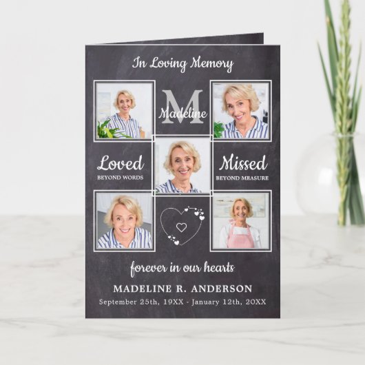 愛素朴者の思い出5写真追悼式 プログラム (正面)