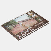 愛素朴薄紫結婚のブライダルシャワー写真 ゲストブック (コーナー)