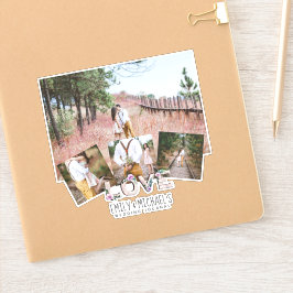 愛素朴薄紫結婚のブライダルシャワー写真 シール