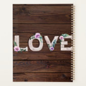 愛素朴薄紫結婚のブライダルシャワー写真 プランナー手帳 (裏面)