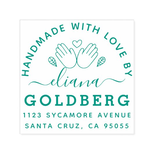 愛素朴術・工芸品付きかわいい手作りラベル セルフインキングスタンプ (デザイン)