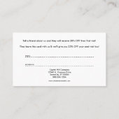 愛紹介プログラムを広げて下さい 紹介カード (裏面)