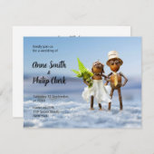 愛結婚するアコーン小人との冬の招待 招待状 (正面/裏面)