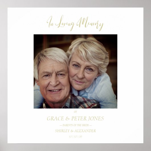 愛結婚する人の両親を思い出す記憶表 ポスター (正面)