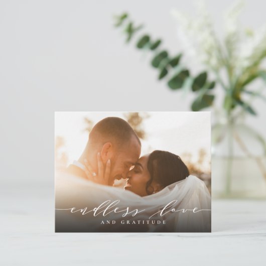 愛結婚と感謝の気持ちを込めて サンキューカード (スタンド正面)