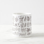 愛結婚のマグカップ コーヒーマグカップ (中央)