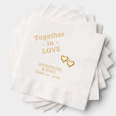 愛結婚の名で一緒に 箔ナプキン (インサイチュ (積み重ね))