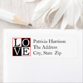 愛結婚の差出人住所 ラベル (インサイチュ)