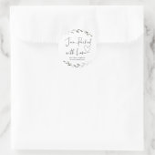 愛結婚の授業が詰まったジャムのおごり ラウンドシール (バッグ)