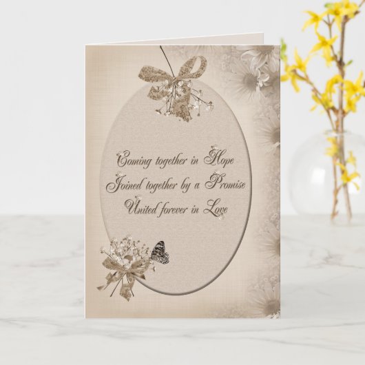 愛結婚の約束 カード (黄色い花)