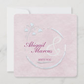 愛結婚の輪 招待状 (正面)