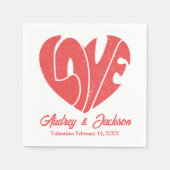 愛結婚の スタンダードカクテルナプキン (正面)