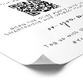 愛結婚を捉える |写真の共有QRコード ポスター (角)
