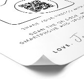 愛結婚を捉える |写真の共有QRコード ポスター (角)