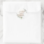 愛結婚ユーカリ詰めのジャムの瓶 ラウンドシール (バッグ)