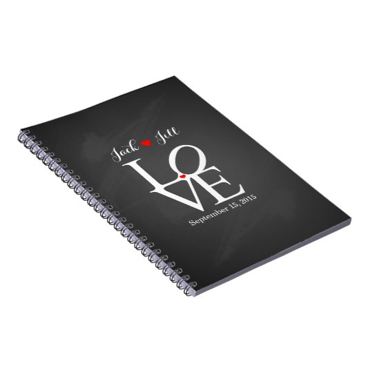 愛結婚式の来客名簿のプランナーのノート ノートブック (右側)