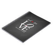 愛結婚式の来客名簿のプランナーのノート ノートブック (左側)