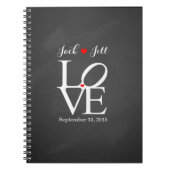 愛結婚式の来客名簿のプランナーのノート ノートブック (正面)