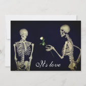 愛結婚式の骨組 招待状 (正面)