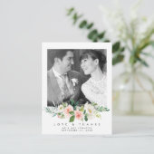 愛結婚情と写真感謝していポストカードピンクフローラ シーズンポストカード (スタンド正面)