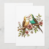 愛結婚鳥 招待状 (正面/裏面)