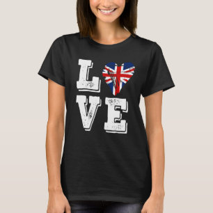 愛統一された王国国旗 Tシャツ