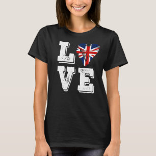 愛統一された王国国旗 Tシャツ
