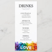 🌈 🐦愛絵を描LGBTQ結婚 メニュー (裏面)