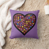 愛絵文字カスタマイズ クッション (ブランケット)