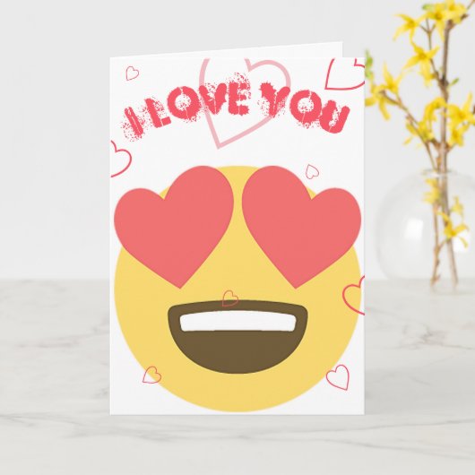 愛絵文字カード カード (黄色い花)