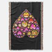 愛絵文字 スローブランケット (正面縦)