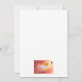 愛絵画の王女オーロラのアートウォーターカラー 招待状 (裏面)