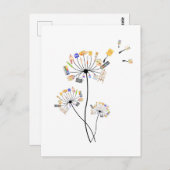 愛絵画人絵画家芸術Tへのダンデリオンギフト ポストカード (正面/裏面)