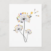 愛絵画人絵画家芸術Tへのダンデリオンギフト ポストカード (正面)
