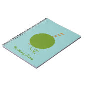 愛編み物のノート ノートブック (左側)