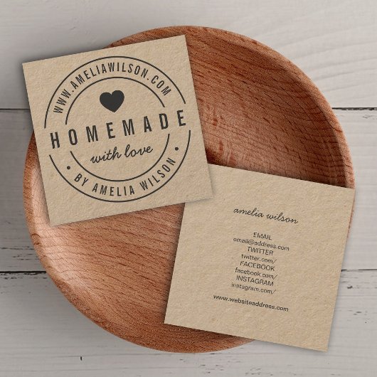 愛縁どの家面作りハートソーシャルメディア スクエア名刺