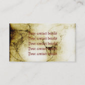 愛美術の東洋の旧式な金ゴールドの金星の花 名刺 (裏面)