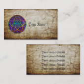 愛美術の東洋の旧式なlilaの金星の花 名刺 (正面/裏面)