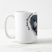 愛考えの岩とハート型の岩 コーヒーマグカップ (左)