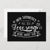 愛考えよ、あなた恋しく思よ結婚。 ポストカード (正面/裏面)