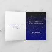 愛聖なる書物、経典のクリスマスのためにエレガント カード (内部)